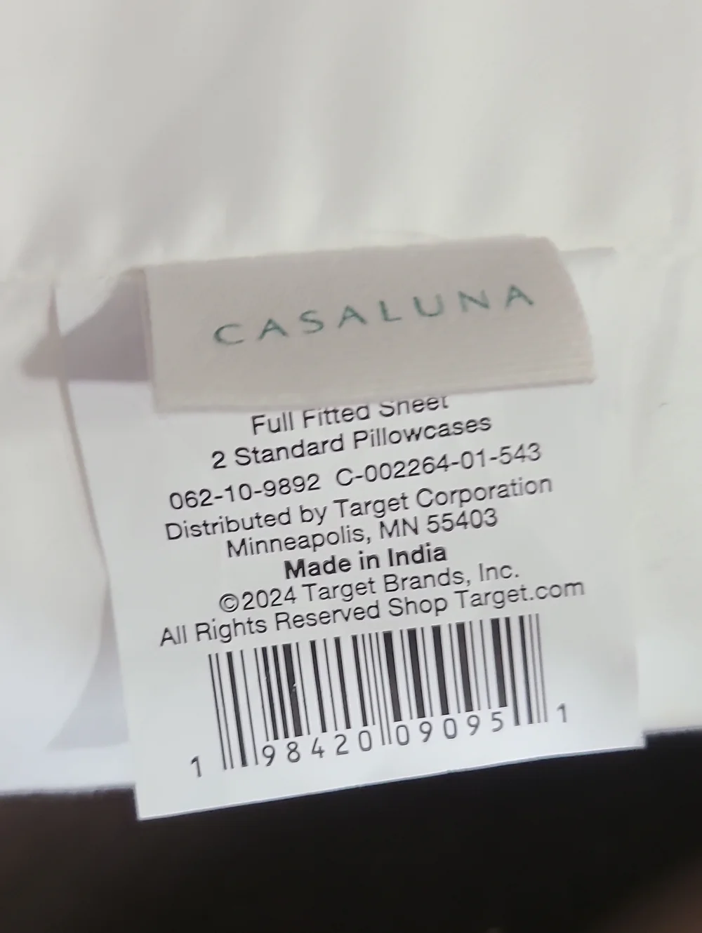 Casaluna Full 600 Thread Count Sateen Sheet Set White - Casaluna™